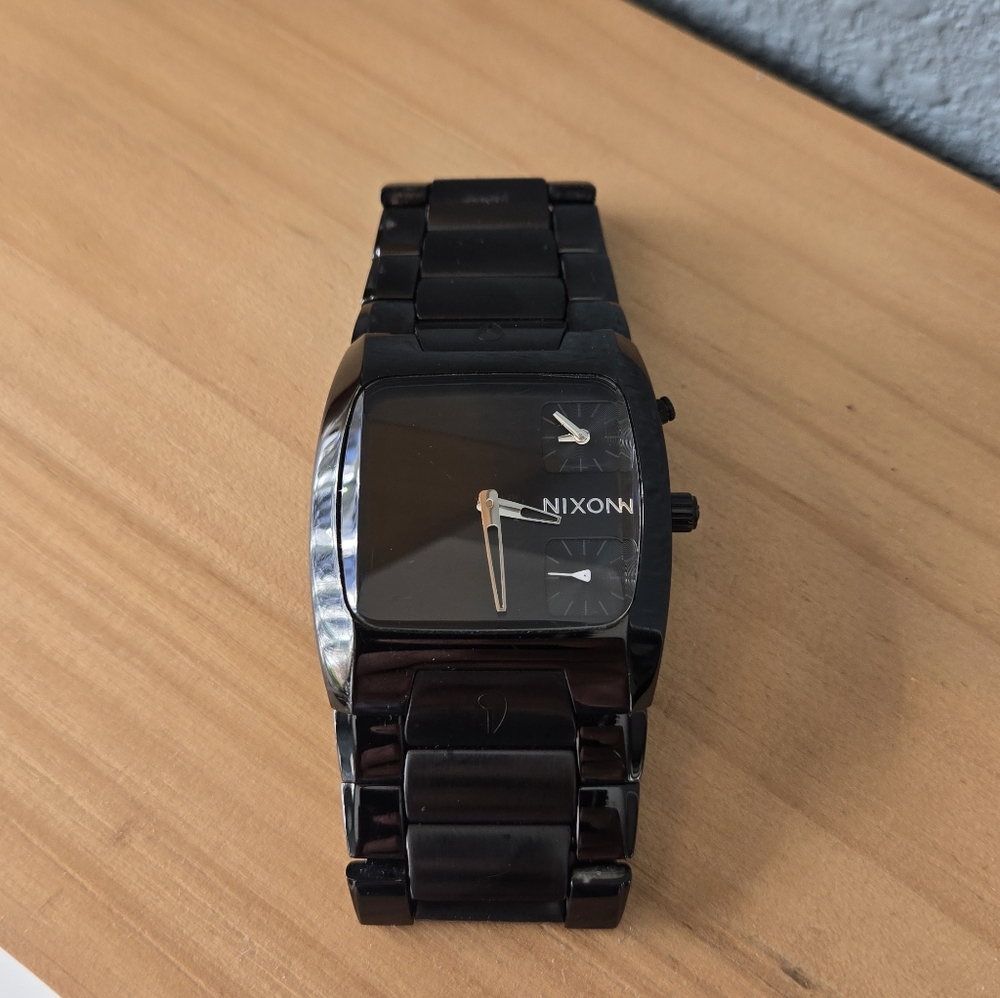 Nixon Black Square Dial Watch